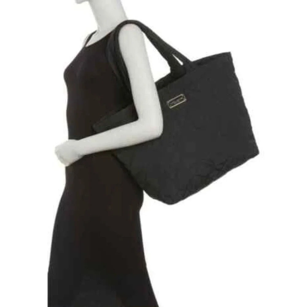 Marc Jacobs Quilted Nylon Deco Tote Bag Black BNWT - Picture 5 of 11